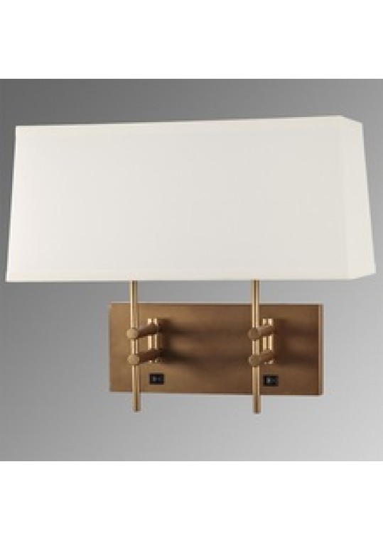 hotel guest room wall light sconce lamp fabric and burshed nickle with outlet usb and switch meet UL CUL ROHS CE made in china lighting manufactuer coart lighting ITME 511201815127 