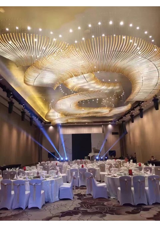 hotel ball room lighting made in China coart factory  banqueting hall chandelier new design 2018