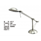 hotel desk reading lamp with steel nickle and chrome contemporary design made in china hotel and hospitality lighting supplier coart item hp217  